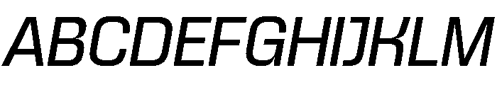 Skanner Regular Italic3 Font UPPERCASE