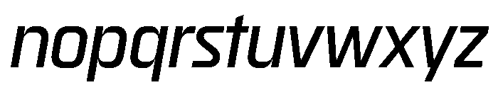 Skanner Regular Italic3 Font LOWERCASE