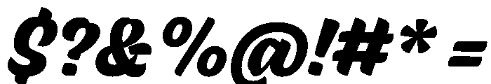 Skew Black Instance Font OTHER CHARS