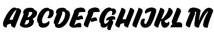 Skew Black Instance Font UPPERCASE