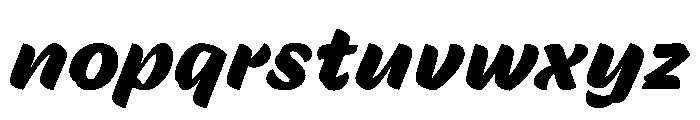 Skew Black Instance Font LOWERCASE