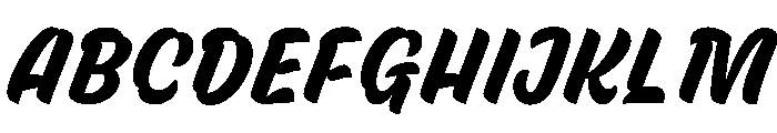 Skew Bold Instance Font UPPERCASE