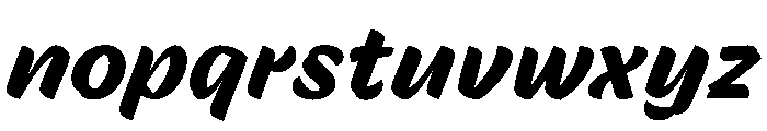Skew Bold Instance Font LOWERCASE