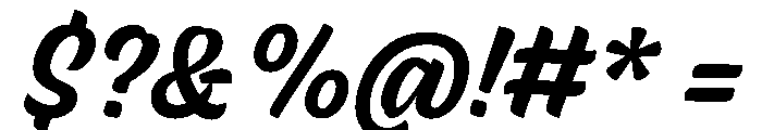 Skew Medium Instance Font OTHER CHARS