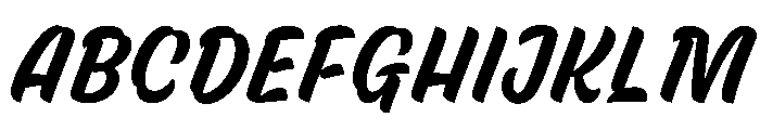 Skew Medium Instance Font UPPERCASE