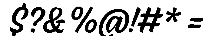 Skew Notfordesktopuse Instance Font OTHER CHARS