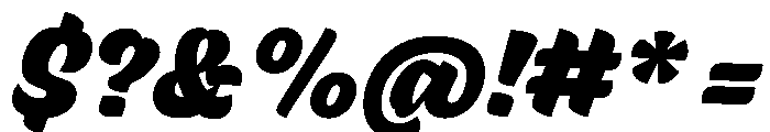Skew Super Instance Font OTHER CHARS