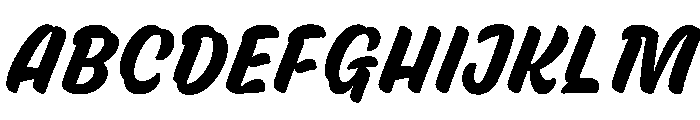 SkewRough Bold Font UPPERCASE