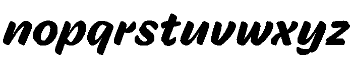 SkewRough Bold Font LOWERCASE