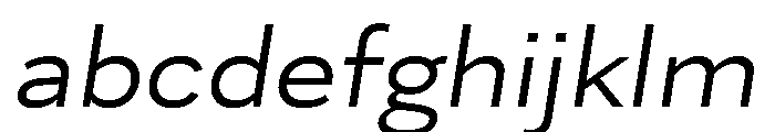 Skie WideRegularItalic FONT