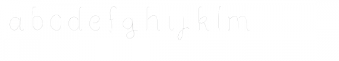 sketch curly font Font LOWERCASE