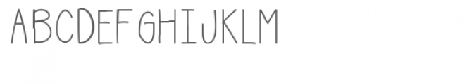 skinny mini font Font UPPERCASE