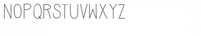 skinny mini font Font UPPERCASE