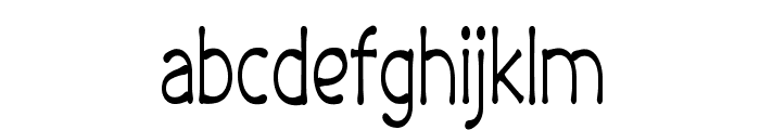 Skech-CondensedRegular Font LOWERCASE