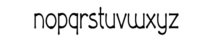 Skech-CondensedRegular Font LOWERCASE