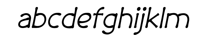 SkechItalic Font LOWERCASE
