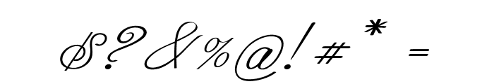 Skell-Italic Font OTHER CHARS