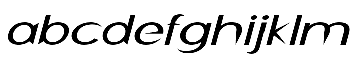 Skewer-ExpandedItalic Font LOWERCASE