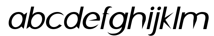 Skewer-Italic Font LOWERCASE