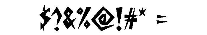 Skaligari Regular Font OTHER CHARS
