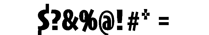 Skia CC Compressed Bold Font OTHER CHARS