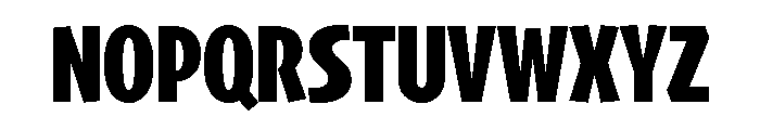 Skia CC Compressed Bold Font UPPERCASE