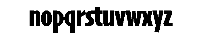 Skia CC Compressed Bold Font LOWERCASE