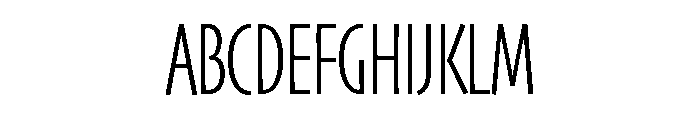 Skia CC Compressed Light Font UPPERCASE