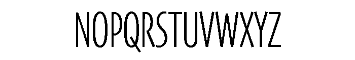 Skia CC Compressed Light Font UPPERCASE