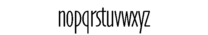 Skia CC Compressed Light Font LOWERCASE