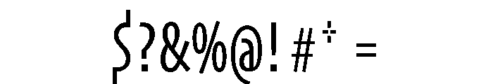Skia CC Compressed Regular Font OTHER CHARS