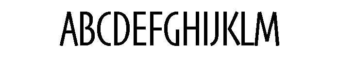 Skia CC Compressed Regular Font UPPERCASE