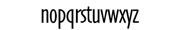 Skia CC Compressed Regular Font LOWERCASE