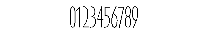 Skia CC Compressed Thin Font OTHER CHARS