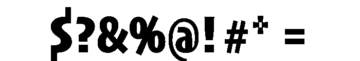 Skia CC Condensed Bold Font OTHER CHARS