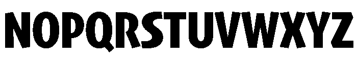 Skia CC Condensed Bold Font UPPERCASE