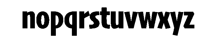 Skia CC Condensed Bold Font LOWERCASE