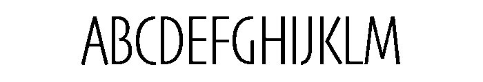 Skia CC Condensed Light Font UPPERCASE