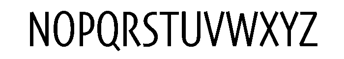 Skia CC Condensed Regular Font UPPERCASE