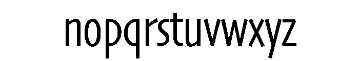 Skia CC Condensed Regular Font LOWERCASE