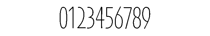 Skia CC Condensed Thin Font OTHER CHARS