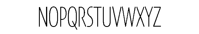 Skia CC Condensed Thin Font UPPERCASE
