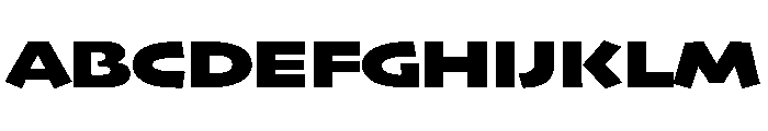 Skia CC Extended Black Font UPPERCASE