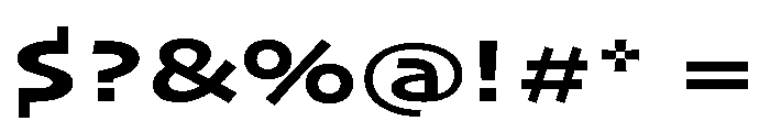Skia CC Extended Bold Font OTHER CHARS