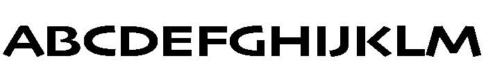Skia CC Extended Bold Font UPPERCASE