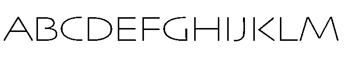 Skia CC Extended Thin Font UPPERCASE