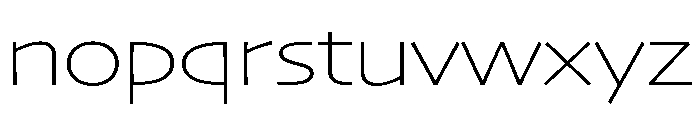 Skia CC Extended Thin Font LOWERCASE