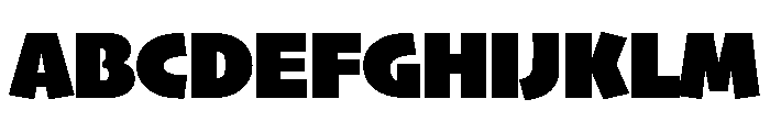 Skia CC Semi Condensed Black Font UPPERCASE