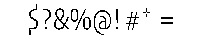 Skia CC Semi Condensed Light Font OTHER CHARS