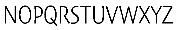 Skia CC Semi Condensed Light Font UPPERCASE